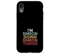 Simeon Name Simeon Personalized Name First Given Coque pour iPhone XR