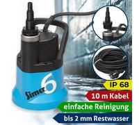 Simer 6 Jeune Pompe Submersible Pompe À Eau Usée 10 Mètres Câble