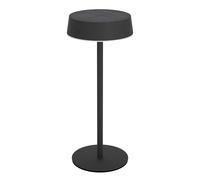 Eglo Lampe de table solaire Simeri – LED tactile rechargeable, intensité variable, IP54, acier noir