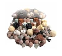 SimiAqua Média filtrant biologique - Anneaux en céramique avec sac en maille pour filtre d'aquarium, étang et aquarium (1 kg, 1 kg)