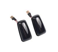 SIMICASE Clignotant De Voiture Clignotants De Voiture Clignotants Feux De Position Latéraux LED Latéraux pour Peugeot 306 106 406 806 Rétroviseur Indicateur Lampe(Smoked Black)
