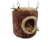 SimidunEUR Cage Lit pour Petit Animal, Hamac Lit pour Chinchilla cochons d'Inde écureuilss, hérissons,Chats, furets,Brun,Diameter 22 CM