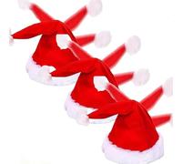 Similaire Chapeau de Noël électrique, Chapeau de Noël électrique drôle chantant et dansant, Chapeaux de Père No-ëls en mouvement avec balançoire drôle, Chapeaux de balançoire musicale (3pcs)