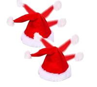 Similaire Chapeau de Noël électrique, Chapeau de Noël électrique drôle chantant et dansant, Chapeaux de Père No-ëls en mouvement avec balançoire drôle, Chapeaux de balançoire musicale (2pcs)