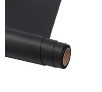 Simili Cuir Autocollant 300 X 15 Cm - Patch De Reparation Cuir - Adhesif Reparation Cuir Pour Canapés, Sacs À Main, Vestes, Sièges De Voiture, Meubles En Cuir Réparation Et Rénovation - Noir[Z501]