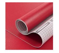 Simili Cuir Autocollant Kit De Réparation De Cuir Rouge Pour Meubles, Ruban Adhésif En Cuir Découpable, Autocollant En Vinyle Pour Canapés, Sièges Auto(200X70cm)