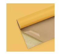 Simili Cuir Autocollant Kit De Réparation De Faux Cuir Auto-adhésif, Tissu En Cuir PU Vinyle D'ameublement Jaune Pour Canapés, Meubles, Sièges De Voiture, Chaises De Bureau(150x138cm/55x19in)