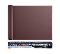 Simili Cuir Autocollant Marron Foncé, 40 x 200 cm Patch Reparation Cuir, Cuir Autocollant pour Réparation Canapé, Siège Auto, Sac, Veste