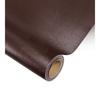 Simili Cuir Autocollant, Patch Auto-adhésif 8 x 150 cm, Kit Réparation pour Canapés, Sièges de Voiture, Sacs à Main - Brun