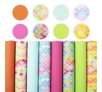 Simili Cuir Motif animal floral imprimé feuille de similicuir synthétique bricolage faisant des arcs cheveux à la main artisanat cadeau fête décor vinyle(1103099001)