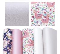 Simili Cuir Motif animal floral imprimé feuille de similicuir synthétique bricolage faisant des arcs cheveux à la main artisanat cadeau fête décor vinyle(1087520001)