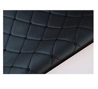 Simili Cuir Simili Cuir Piqués Tissu ameublement， Vendu au mètre ，pour ameublement, canapé, chaises, Sacs，Intérieur de Voiture en Cuir，Noir (Size : 1.5×2m)