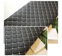 Simili Cuir Similicuir Matière Imitation Cuir Tissu Vinyle Art Artisanat leathercloth - 1.6×1m Vendu au mètre - pour Housses de siège de Voiture (Color : Black)