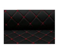 Simili Cuir Similicuir Matière Imitation Cuir Tissu Vinyle Art Artisanat leathercloth - Vendu au mètre -Diamant ，pour Housses de siège de Voiture,Noir (Color : Black Square, Size : 1.43×4m)