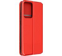Housse pour Xiaomi 13 Lite Clapet Magnétique Porte-carte Support vidéo Rouge