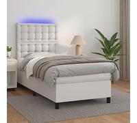 Similicuir durable Tête de lit réglable Modèle standard Blanc 100x200 cm