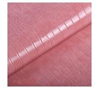 Similicuir Tissu Simili Cuir 1.0mm Lustre Brillant, Faux Épais,Souple, Texture Crocodile(Lotus Root Pink,1.38X1m)