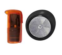 Simiun Photocellule Du Réflecteur Automatique Longue Gamme 12-24V Capteur de Photocellule Infrarouge DC/AC avec Couverture Imperméable Capteur de Photocellule Infrarouge Automatique avec Couvercle É