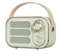 Simiun Retro Speaker 360 Stereo Effect Bluetooth Mini Speaker Vintage Radio Home Decor Sound Box pour Outdoor Vert