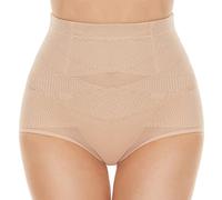 SIMIYA Femme Culotte Sculptante Gainante Amincissante Invisible Ventre Plat Culottes Gaine Contrôle Taille Haute Shapewear Minceur Ventre Plat Efficace sous-vêtements Shape (Beige, L)