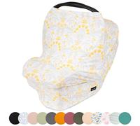Simka Rose Car Seat Covers for Babies- Nursing Cover Breast feeding Essentials & Baby Necessities- Carseat Stroller Combos Infant Boys and Girls - Baby Registry Breastfeeding Must Haves First Time Mom