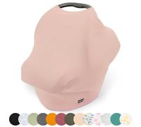 Simka Rose Car Seat Covers for Babies- Nursing Cover Breast feeding Essentials & Baby Necessities- Carseat Stroller Combos Infant Boys and Girls - Baby Registry Breastfeeding Must Haves First Time Mom