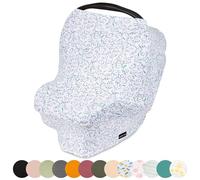 Simka Rose Car Seat Covers for Babies- Nursing Cover Breast feeding Essentials & Baby Necessities- Carseat Stroller Combos Infant Boys and Girls - Baby Registry Breastfeeding Must Haves First Time Mom