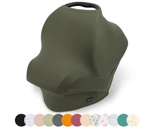 Simka Rose Car Seat Covers for Babies- Nursing Cover Breast feeding Essentials & Baby Necessities- Carseat Stroller Combos Infant Boys and Girls - Baby Registry Breastfeeding Must Haves First Time Mom
