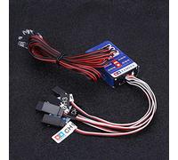 Simlug Lumière menée pour des camions de Voiture de Rc, lumières Clignotantes de Simulation de kit de système d'éclairage de 12 LED pour la Voiture/Camion/Chenille de 1/10 1/8 RC