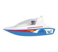 Lena BOAZZ Bateau de Police 36 cm, Bateau Jouet adapté à l'intérieur et à l'extérieur, pour Les Enfants à partir de 2 Ans, Cabine à Ouvrir, Deux Places assises Plus Personnage de Jeu