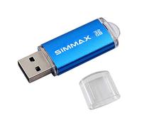 SIMMAX Clé USB 32 Go Mémoire Stick USB 2.0 Flash Drive Stockage Disque Pendrive (32Go Bleu)
