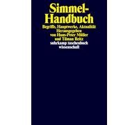 Simmel-Handbuch: Begriffe, Hauptwerke, Aktualität