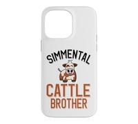 Simmental Cattle Brother Joli frère Vache Simmental Coque pour iPhone 14 Pro Max