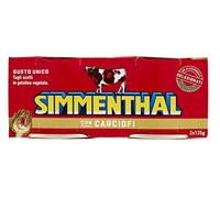 Simmenthal con Carciofi Plat préparé de boeuf en gelée de légumes Viande en conserve avec artichauts (2 x 135 g)