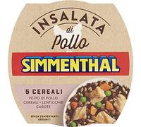 Simmenthal Insalata Di Pollo 5 Cereali Salade de poulet 5 céréales Poitrine de poulet avec céréales, lentilles et carottes Sans conservateurs Plats préparés