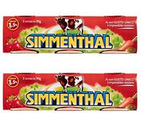 Simmenthal: Piatto Pronto di Carni Bovine in Gelatina Vegetale Lot de 6 assiettes à viande prêtes en gelée végétale 90 g