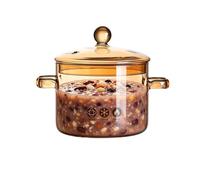 Simmer Pot, Glass Heat-Resistant Clear Cookware With Lid, Cooking Stew Pot, For Boiling Milk Pasta Soup Food Tea Steam Hot Home Stove Microwave Use