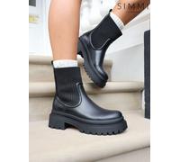 Simmi London Simmi London Black Jirra Ankle Sock Boots