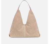 Simmi London Simmi London Natural Isla Large Faux Suede Shoulder Bag