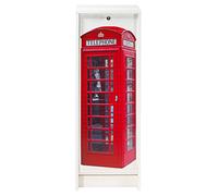 Classeur à Rideau Blanc 5 Niches Serrure 37,8 x 103,8 x 38,4 cm - Londres 700 - L 37.8 x l 38.4 x H 103.8 cm Blanc