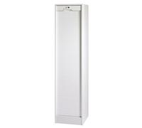 SIMMOB Classeur à rideau 10 étagères, 2 kits DS – L 41,4 x P 44 x H 172 cm – Blanc