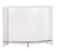 SIMMOB Meuble Bar, Meuble Comptoir Blanc 135 cm - Blanc