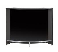 SIMMOB Meuble Bar Meuble Comptoir Noir ou Blanc Face Noire 134,5 x 104,8 x 55,3 cm - Noir