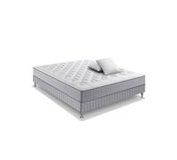 SIMMONS - Ensemble INITIAL couchage 180x200, Sommier duo 2X90X200, ressorts ensachés, ferme, H23 + 2 Oreillers