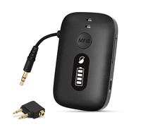 SIMOLIO Avion Adaptateur Bluetooth pour AirPods/Casques, Batterie 20 Heures, Prend en Charge 2 Écouteurs sans Fil, Émetteur Audio sans Fil AUX 3,5mm pour TV, Équipement de Gymnastique, Contrôleur