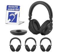 SIMOLIO Bluetooth Casque TV sans Fil, avec Son Clair & Puissant, JH-747D