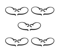 SIMOLIO Boucles de suspension de décompression pour casques d'écoute sous le menton, clip de remplacement pour casque de télévision sans fil pour les séries SM-823 et SM-824 - 5 paires, noir