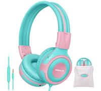 SIMOLIO Casque Audio Enfant limiteur de Volume de 85dB et Protection de l'ouïe, de Partager Musique Microphone pour Lunni Ordinateurs Portable Android Smartphones PC Ordinateur