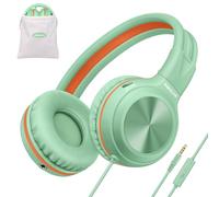 SIMOLIO Casque Filaire avec Microphone et Volume Limité à 85/94/104dB, Casque Léger et Pliable avec Port de Partage, étui de Transport et Prise 3,5 mm pour Ordinateurs, école, Enfants, Adolescents