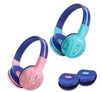 SIMOLIO Casque Supra-auriculaire Bluetooth sans Fil pour Enfants avec Volume limité de Son Sûr pour Protéger L'audition, Solide et Pliable Casque sans Fil pour Enfants, Pochette EVA Inclus